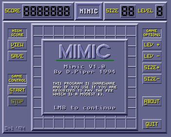 Mimic - Screenshot - Game Title Image