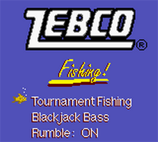 Zebco Fishing - Screenshot - Game Title Image