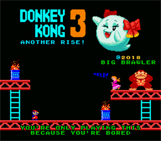 Donkey Kong 3: Another Rise! - Screenshot - Game Title Image