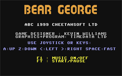 Perils of.... Bear George - Screenshot - Game Title Image