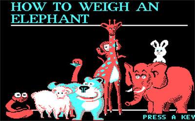 How to Weigh an Elephant - Screenshot - Game Title Image