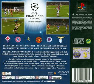 UEFA Champions League: Season 1999-2000 - Box - Back Image