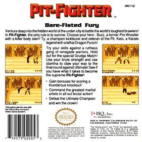 Pit-Fighter - Box - Back Image