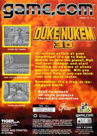 Duke Nukem 3D - Box - Back Image