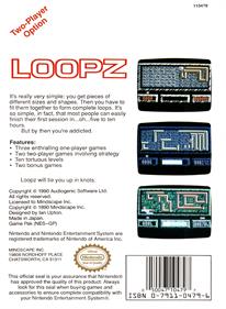 Loopz - Box - Back Image