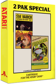 2 Pak Special Yellow: Star Warrior / Frogger - Box - 3D Image
