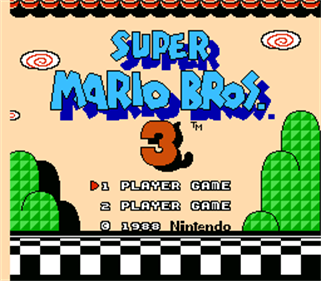 NEW Super Mario Bros. 3 (1991) - Screenshot - Game Title Image