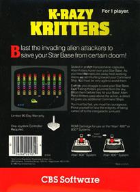 K-Razy Kritters - Box - Back Image