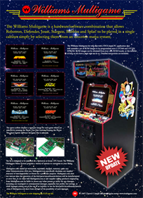 Williams Multigame - Advertisement Flyer - Front Image