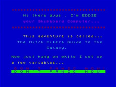 The Hitch-Hikers Guide to the Galaxy - Screenshot - Game Title Image