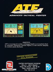 ATF: Advanced Tactical Fighter - Box - Back Image