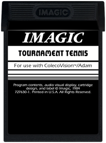 Tournament Tennis - Cart - Front Image