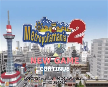 Metropolismania 2 - Screenshot - Game Title Image