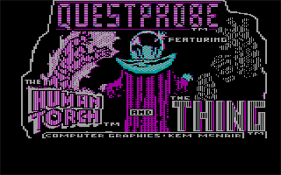 Questprobe: Featuring Human Torch and the Thing - Screenshot - Game Title Image