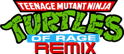 Teenage Mutant Ninja Turtles of Rage Remix - Clear Logo Image