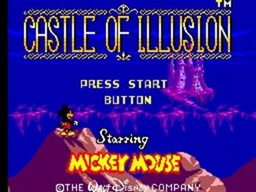 Castle of Illusion Starring Mickey Mouse - Screenshot - Game Title Image