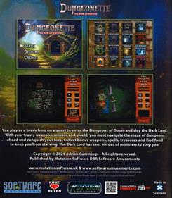 Dungeonette: The New Adventure - Box - Back Image