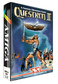 Questron II: A Fantasy Adventure Game - Box - 3D Image