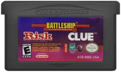 3 Game Pack!: Risk, Battleship, Clue - Cart - Front Image