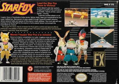 Star Fox - Box - Back Image