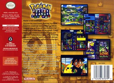 Pokémon Puzzle League - Box - Back Image