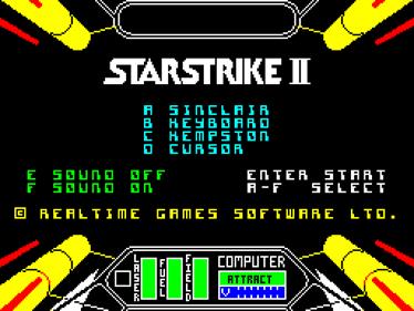 Starstrike II - Screenshot - Game Select Image