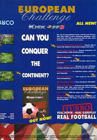 Kick Off 3: European Challenge - Advertisement Flyer - Front Image