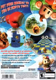 Super Monkey Ball Adventure - Box - Back Image
