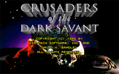 Wizardry VII: Crusaders of the Dark Savant - Screenshot - Game Title Image