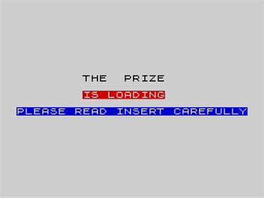 The Prize - Screenshot - Game Title Image
