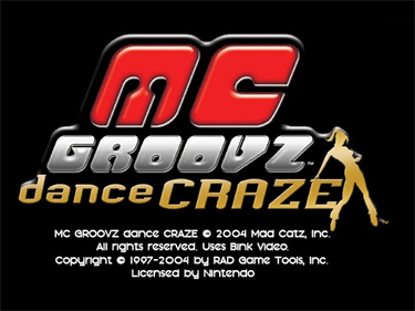 MC Groovz Dance Craze - Screenshot - Game Title Image