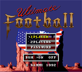 Football Fury - Screenshot - Game Title Image