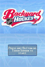 Backyard Hockey - Screenshot - Game Title Image