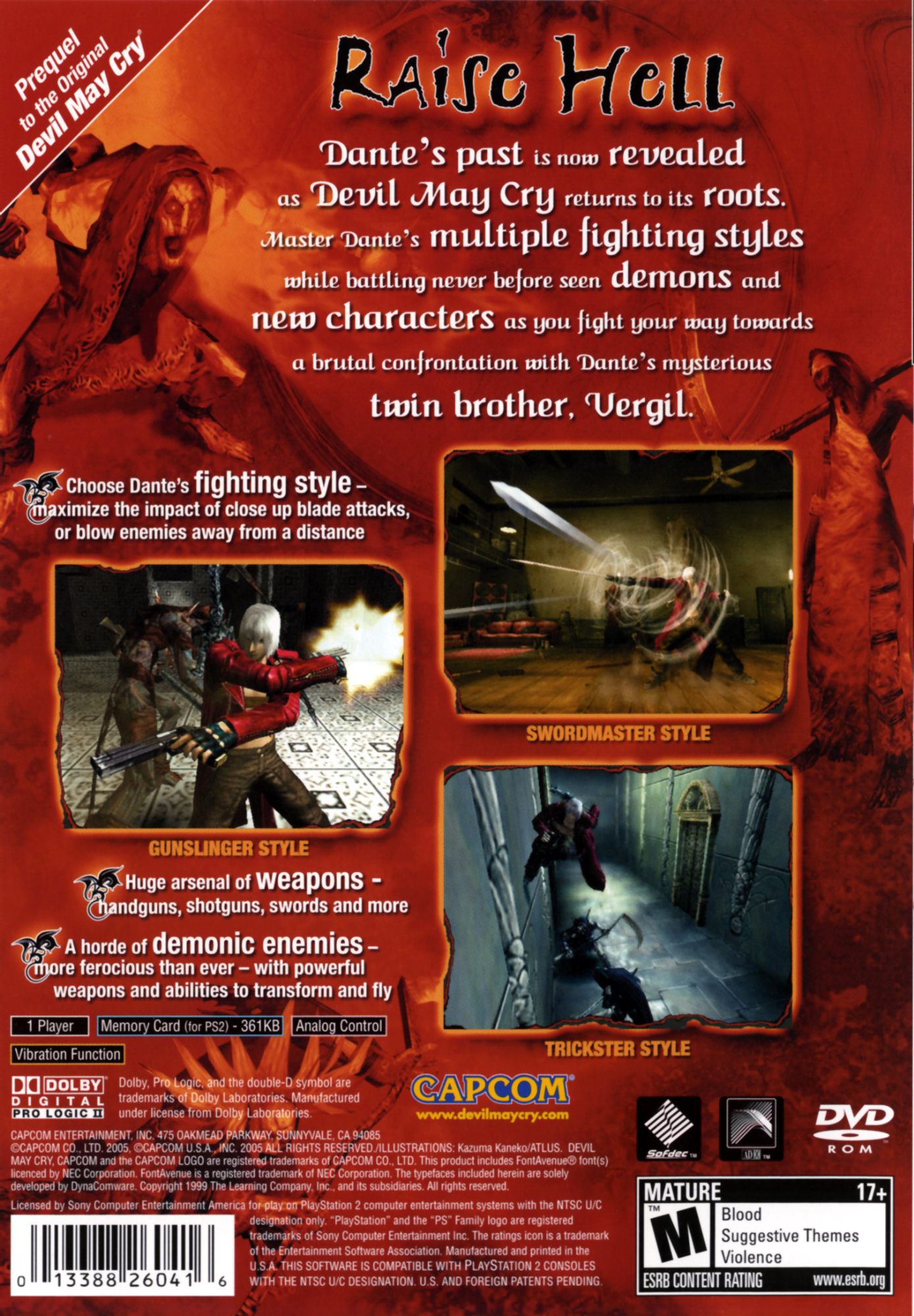 Kikizo  PS2 Review: Devil May Cry 3: Dante's Awakening