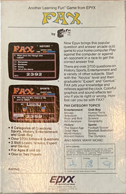 Fax - Box - Back Image