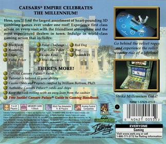 Caesars Palace 2000 - Box - Back Image