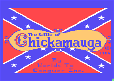 The Battle of Chickamauga - Screenshot - Game Title Image