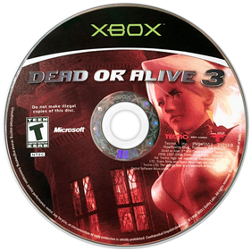 Dead or Alive 3 - Disc Image