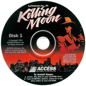 Under a Killing Moon - Disc Image