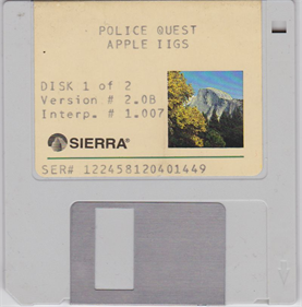 Police Quest: In Pursuit of the Death Angel - Disc Image