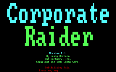 Corporate Raider: The Pirate of Wall St. - Screenshot - Game Title Image
