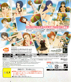 THE iDOLM@STER: Gravure For You! Vol. 1 - Box - Back Image