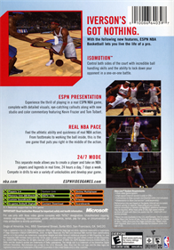 ESPN NBA Basketball - Box - Back Image