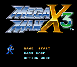 Mega Man X3 - Screenshot - Game Title Image