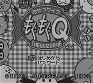 Oyatsu Quiz Mogu Mogu Q - Screenshot - Game Title Image