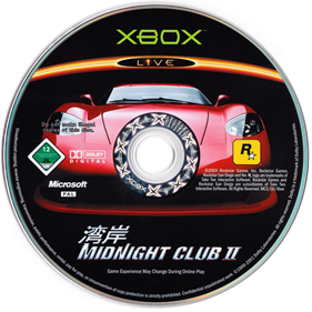 Midnight Club II - Disc Image