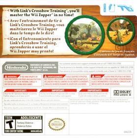 Link's Crossbow Training - Box - Back Image