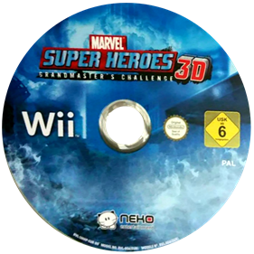 Marvel Super Heroes 3D: Grandmaster's Challenge - Disc Image