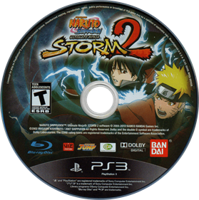 Naruto Shippuden: Ultimate Ninja Storm 2 - Disc Image