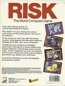 The Computer Edition of Risk: The World Conquest Game - Box - Back Image